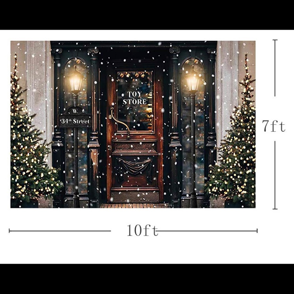 10x 7 vinyl holiday backdrop
